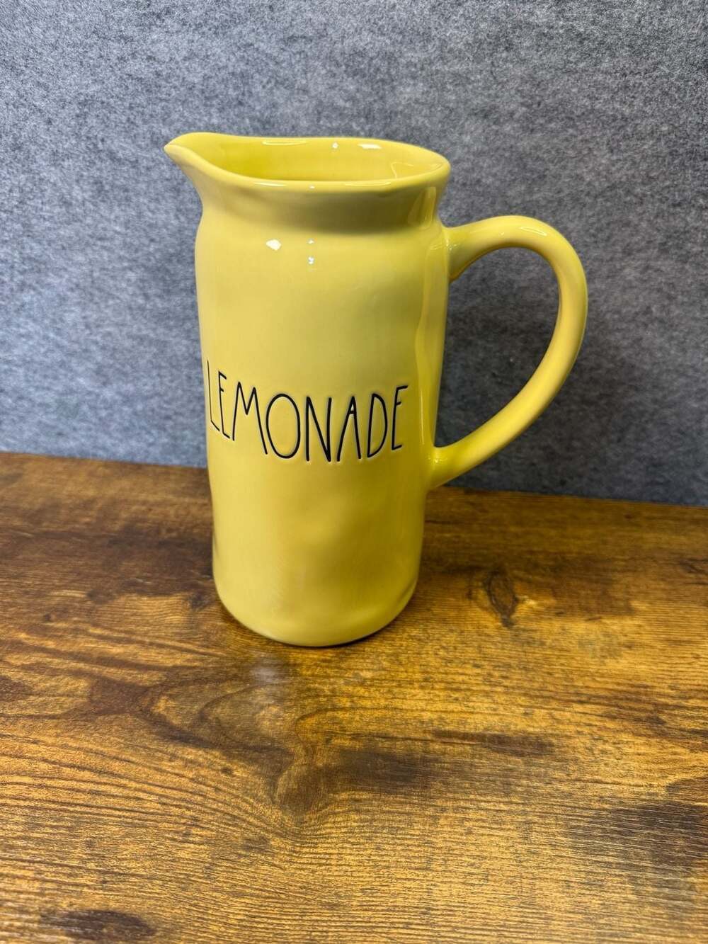 Rae Dunn Artisan Collection Lemonade Yellow Ceramic Pitcher